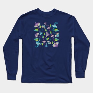 Magic fairy green mushrooms Long Sleeve T-Shirt